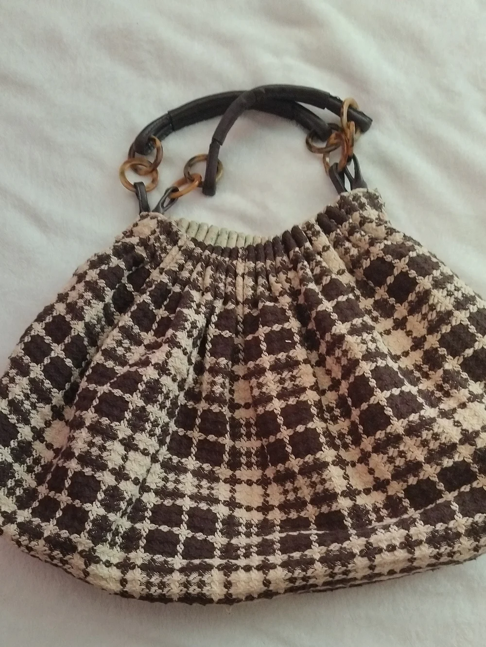 Brown And Cream Large Bag